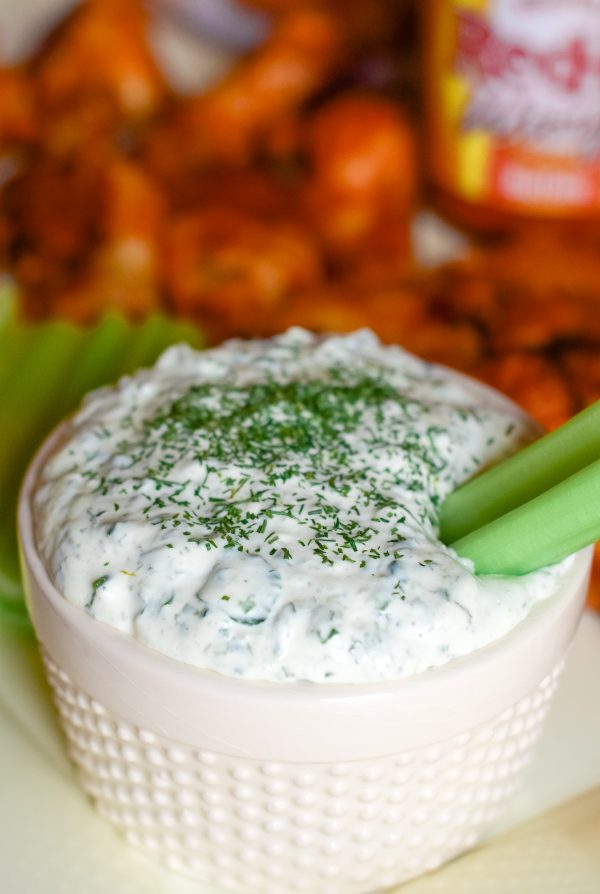 Spinach Dill Dip & Frank's Redhot Wings