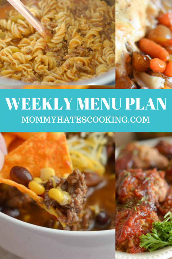Weekly Menu Plan - Week of December 2nd
