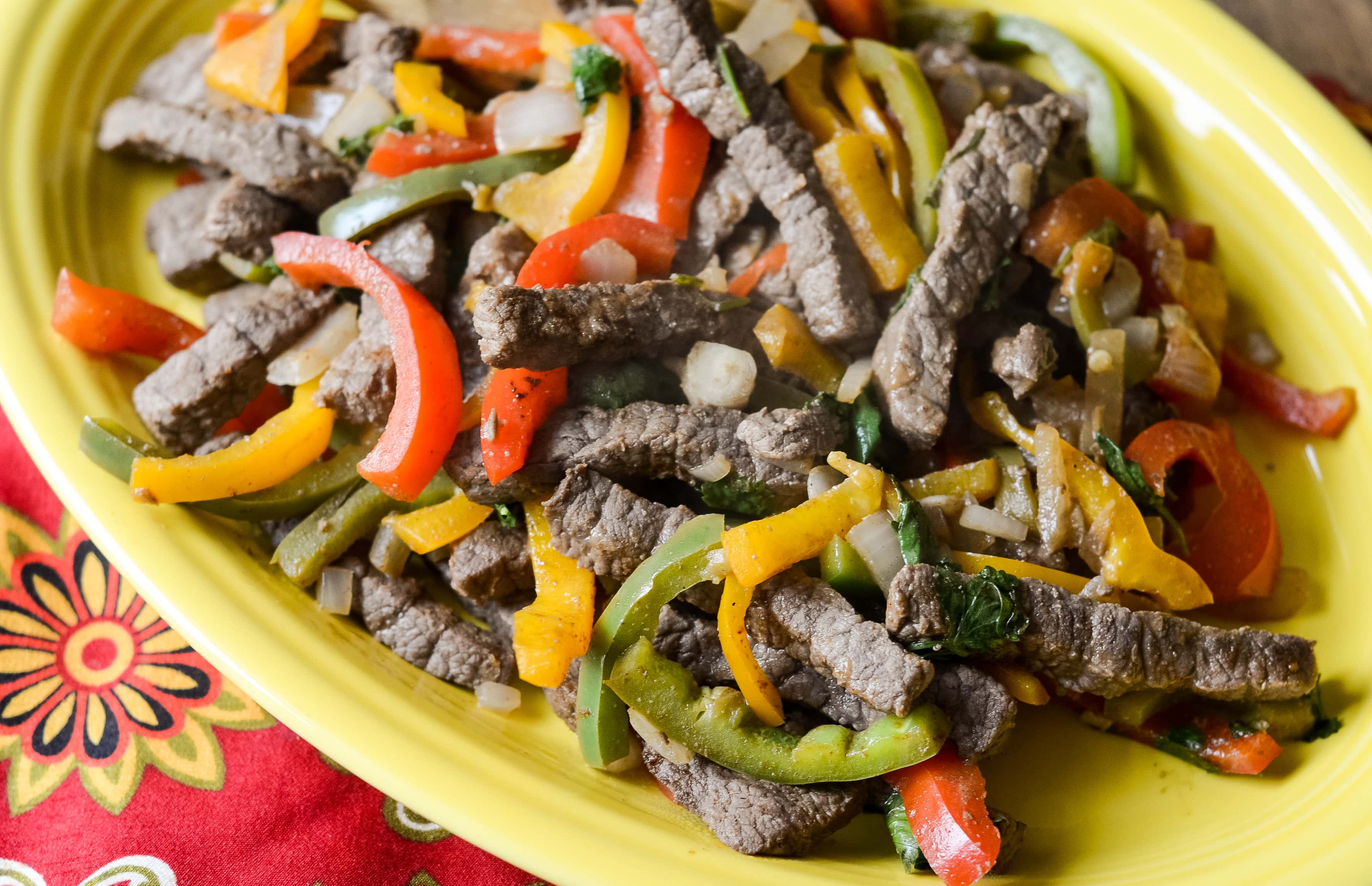 GlutenFree Skillet Beef Fajitas Mommy Hates Cooking