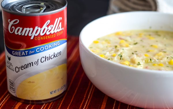 slow cooker creamy chicken and corn chowder