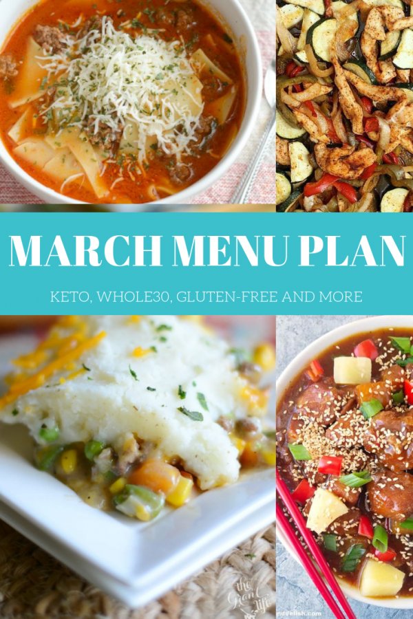march menu plan