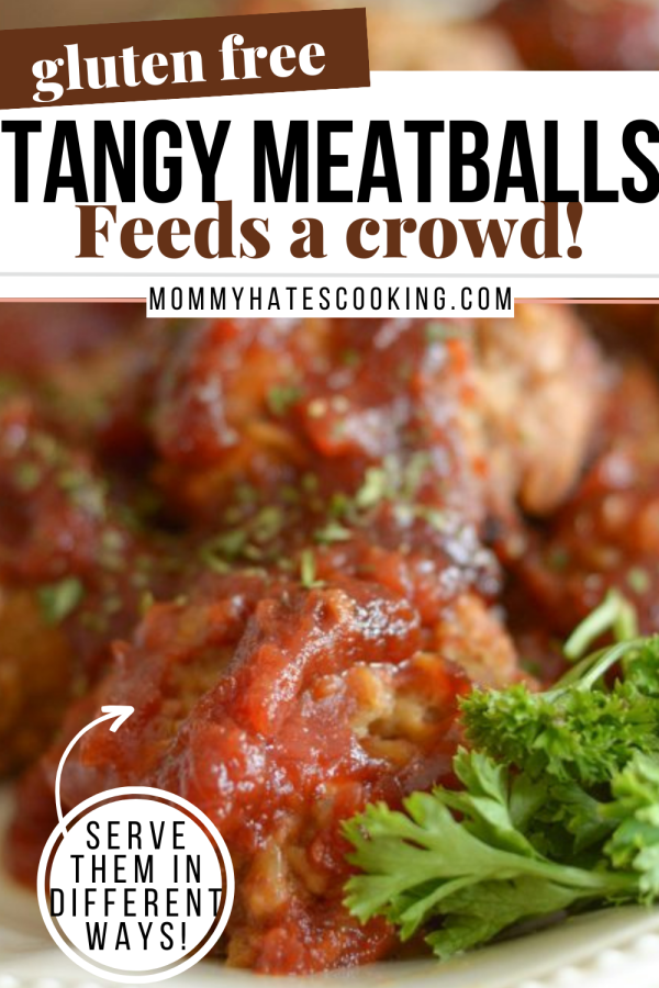 gluten-free tangy meatballs