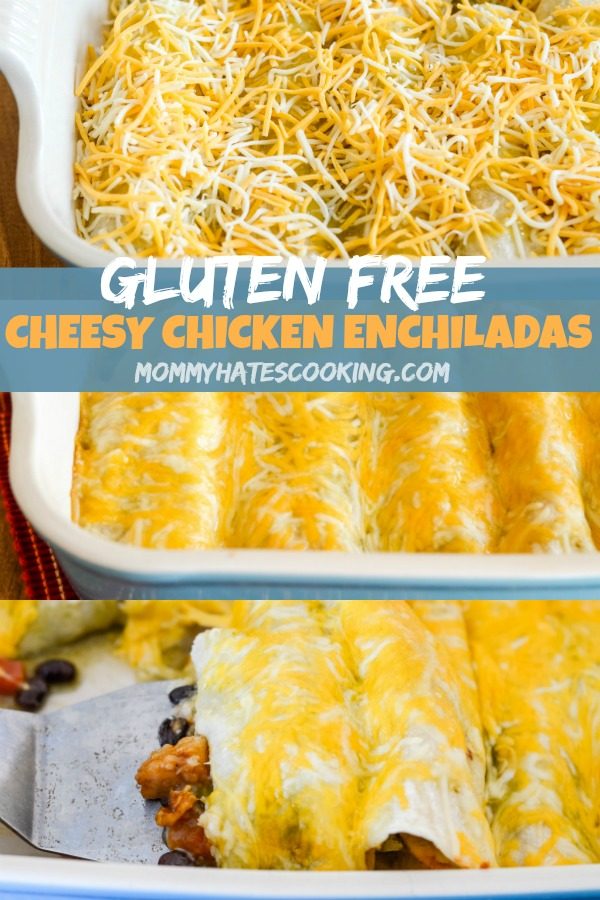 Gluten-Free Cheesy Chicken Enchiladas