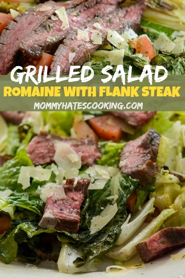 Grilled Romaine with Glazed Flank Steak