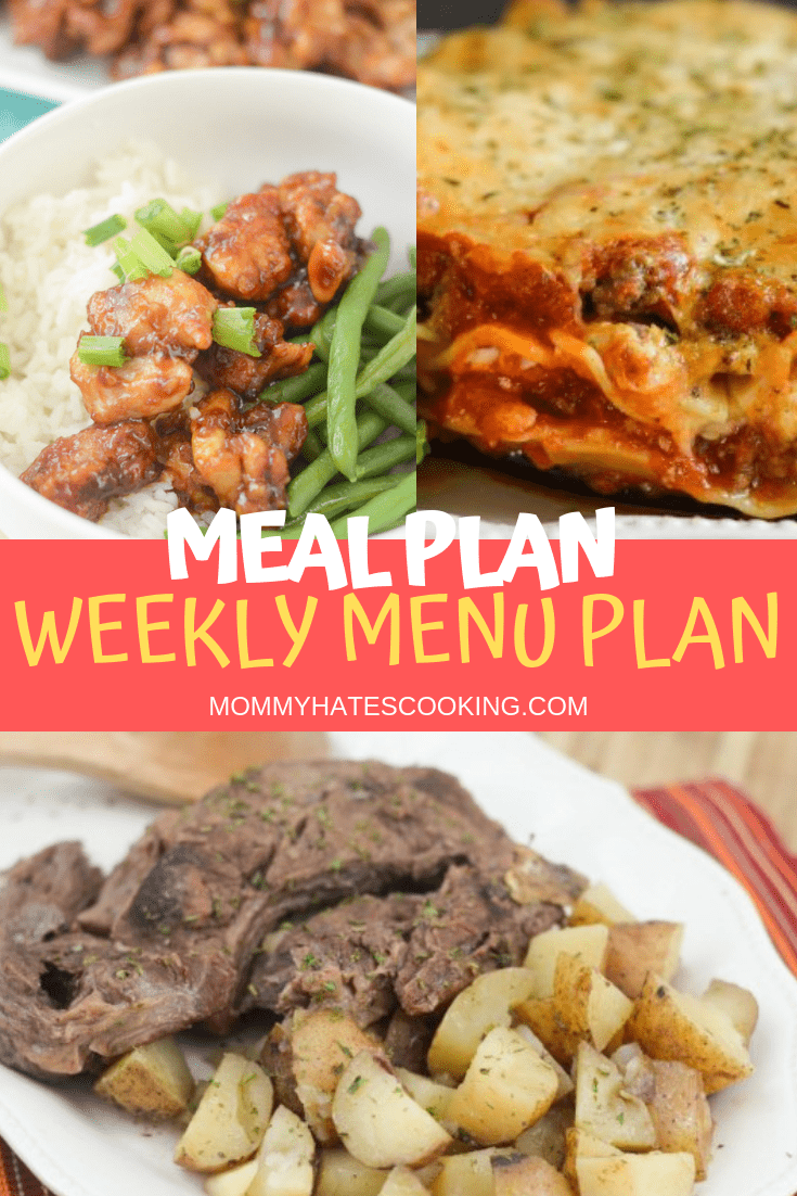 Weekly Menu Plan - Week of July 28th - Mommy Hates Cooking