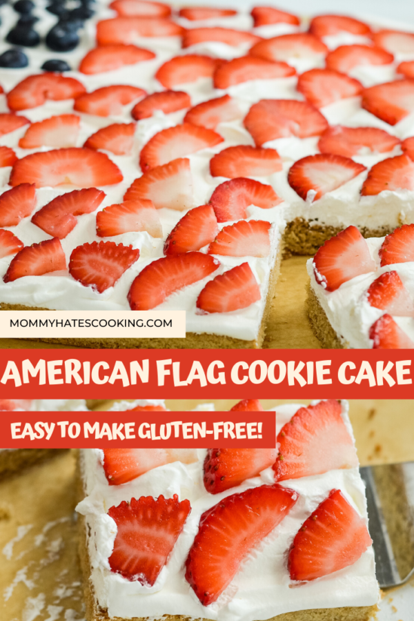 american flag cookie cake
