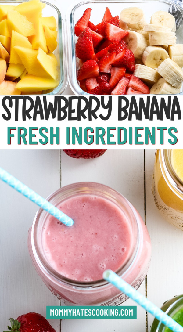 simple strawberry banana smoothie recipe