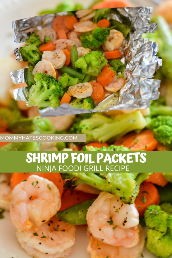 Ninja Foodi Grilled Shrimp Foil Packs