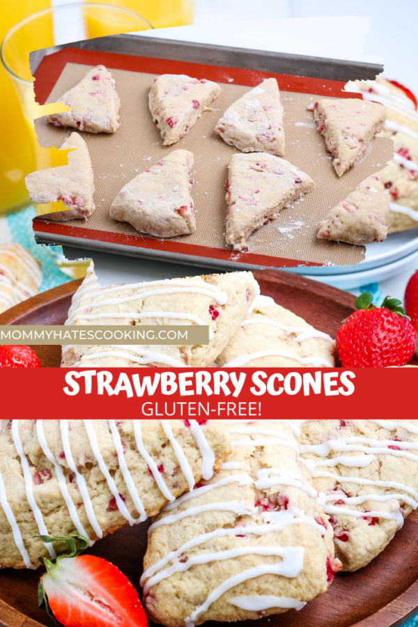 Easy Strawberry Scones (Gluten-Free Optional)
