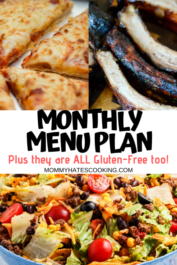Easy Monthly Meal Plan - Month of August