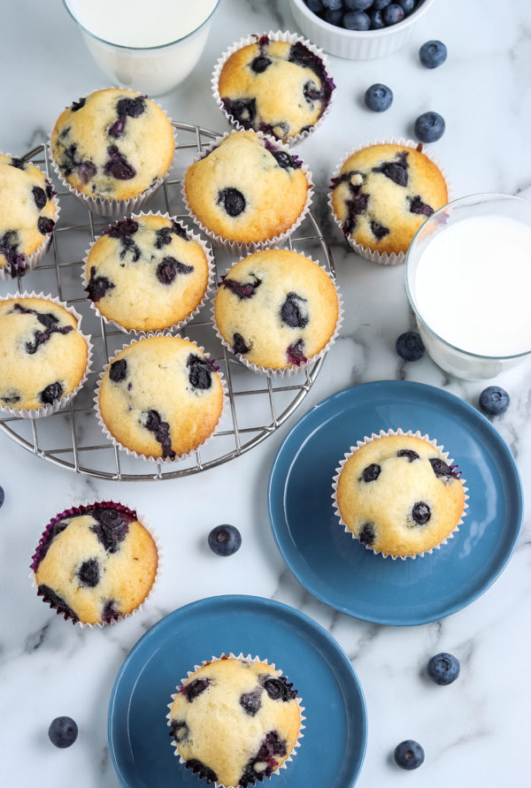 gluten-free blueberry muffins