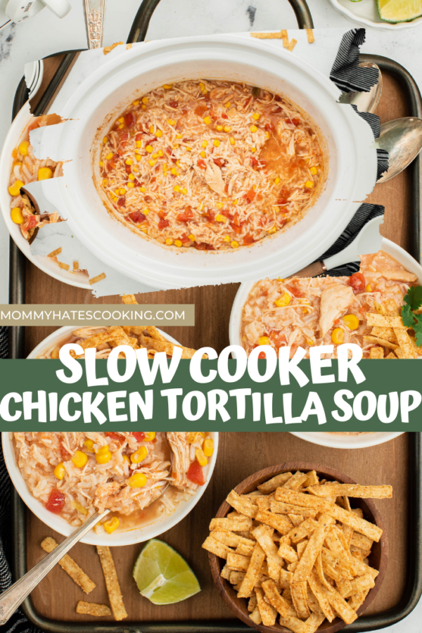 slow cooker chicken tortilla soup