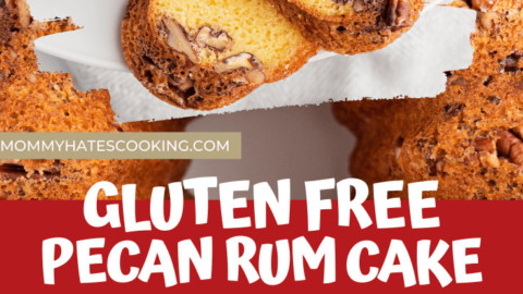 gluten free pecan rum cake
