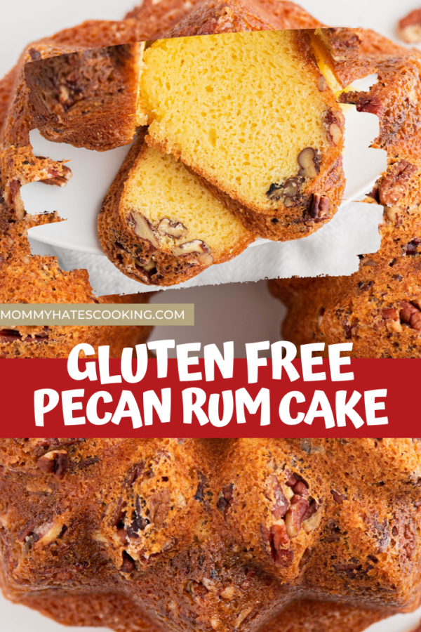 gluten free pecan rum cake