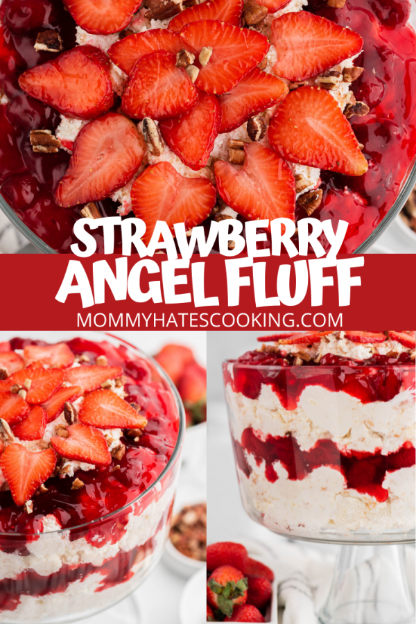 strawberry angel fluff trifle
