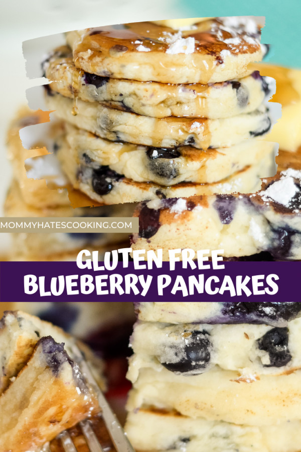 gluten-free blueberry pancakes