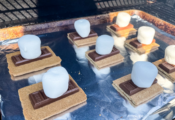 pellet grill s'mores