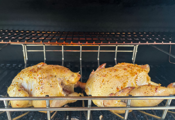 pellet grill cornish hens