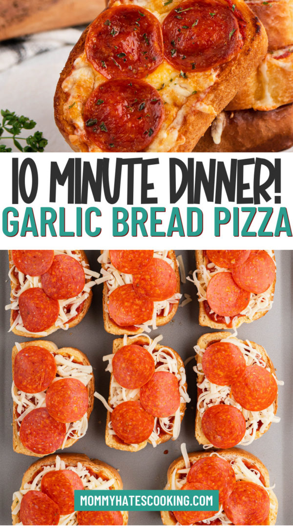 garlic bread pizza in 10 minutes