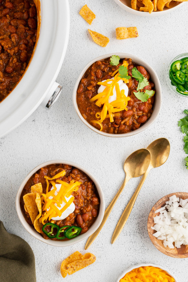 slow cooker pumpkin chili