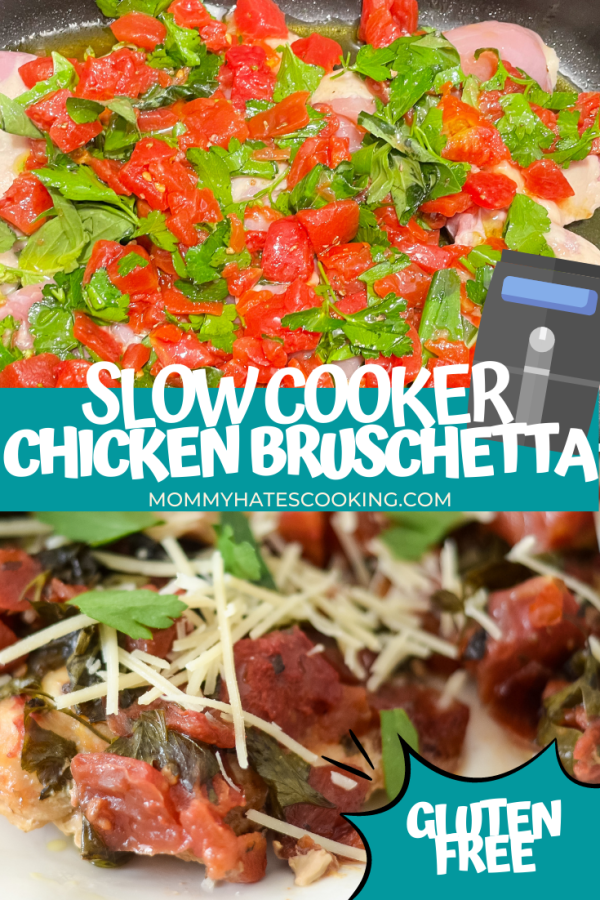 slow cooker chicken bruschetta