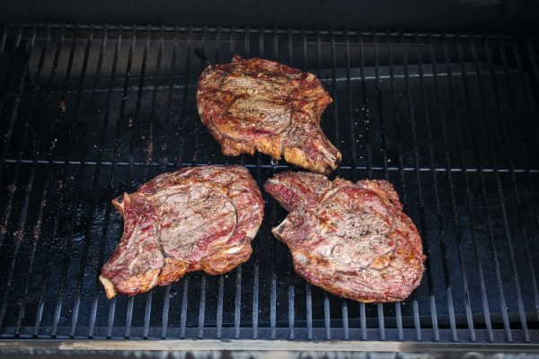 pellet grill reverse sear smoked steaks