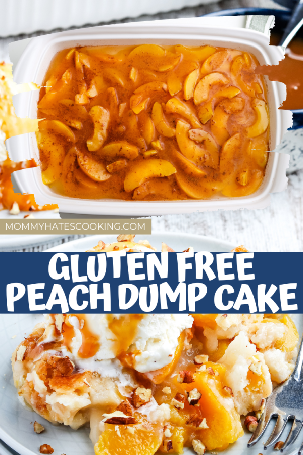 gluten-free peach dump cake