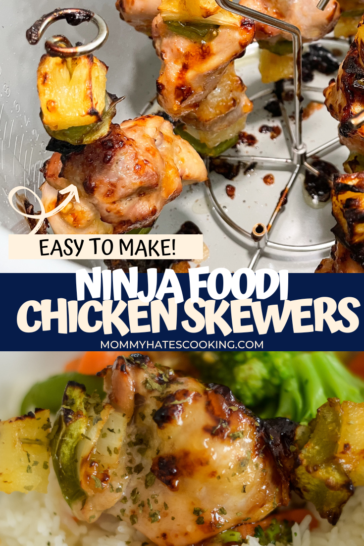 Ninja Foodi Sweet and Sour Chicken Skewers Mommy Hates Cooking