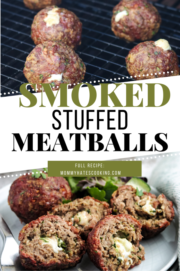 smoked stuffed meatballs