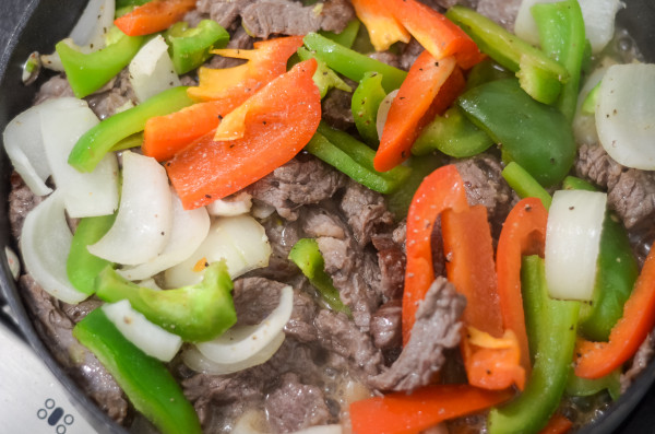 creamy beef and peppers