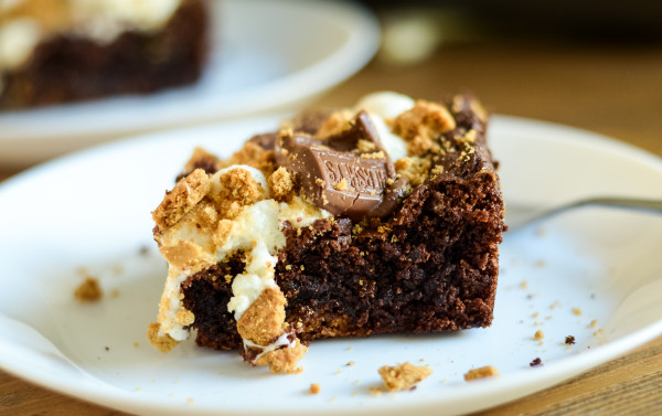 gluten free s'mores brownies