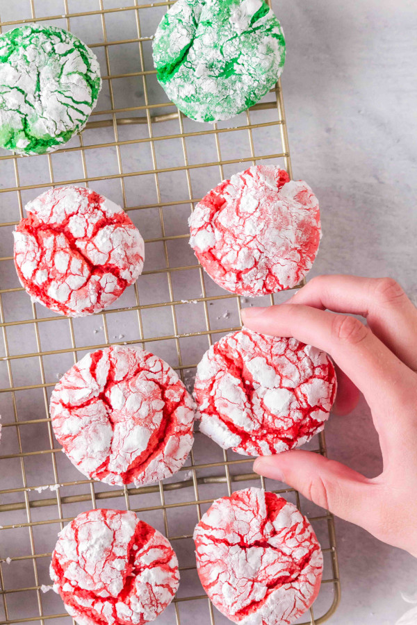 christmas crinkle cookies
