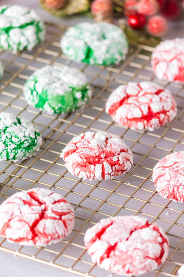christmas crinkle cookies