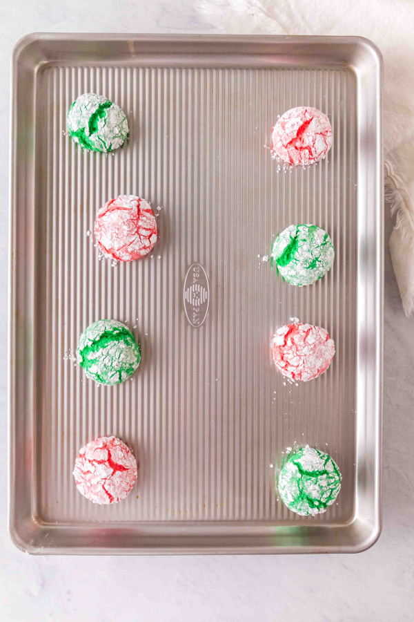 christmas crinkle cookies