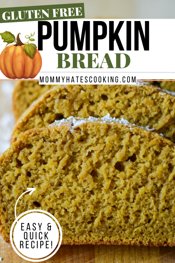 gluten-free pumpkin bread loaf
