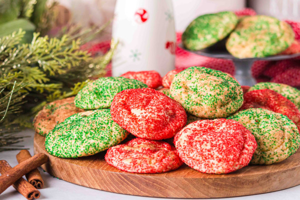 christmas snickerdoodle cookie