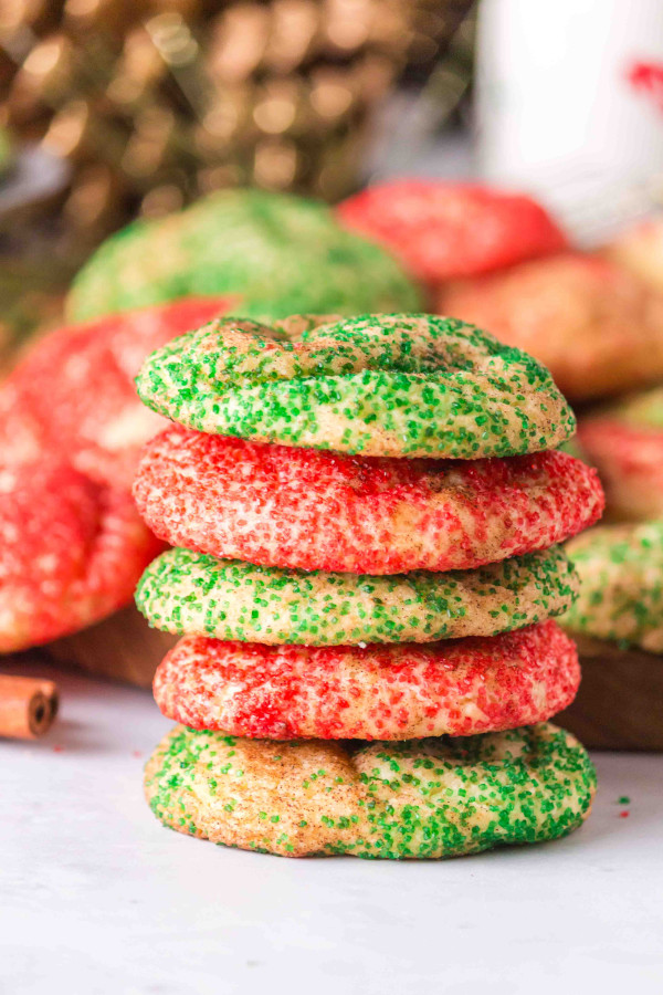 christmas snickerdoodle cookie