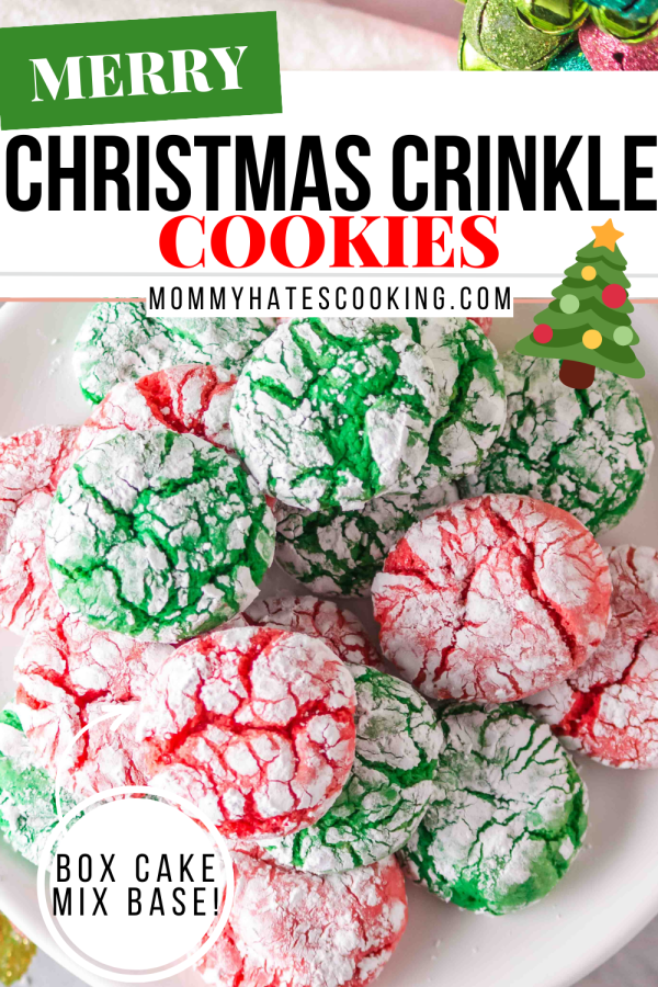 christmas crinkle cookies