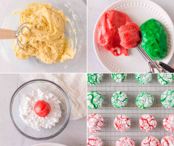 christmas crinkle cookies