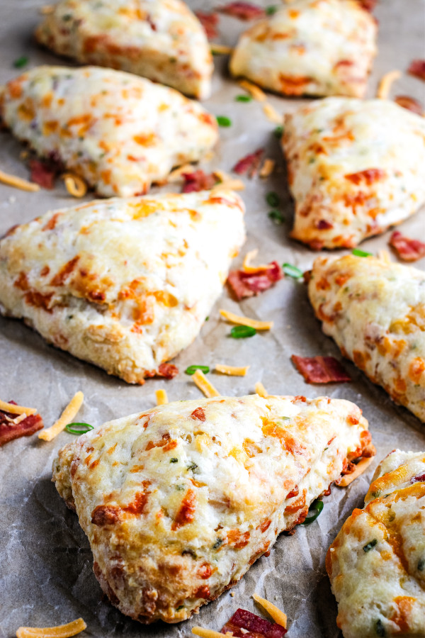 gluten-free bacon cheddar scones