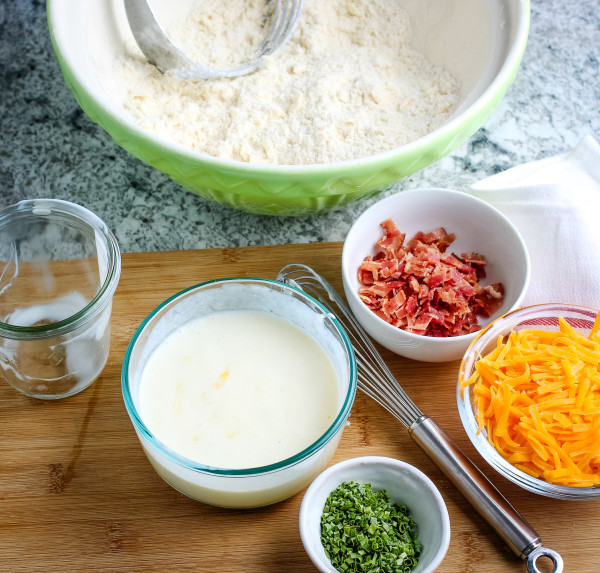 gluten-free bacon cheddar scones
