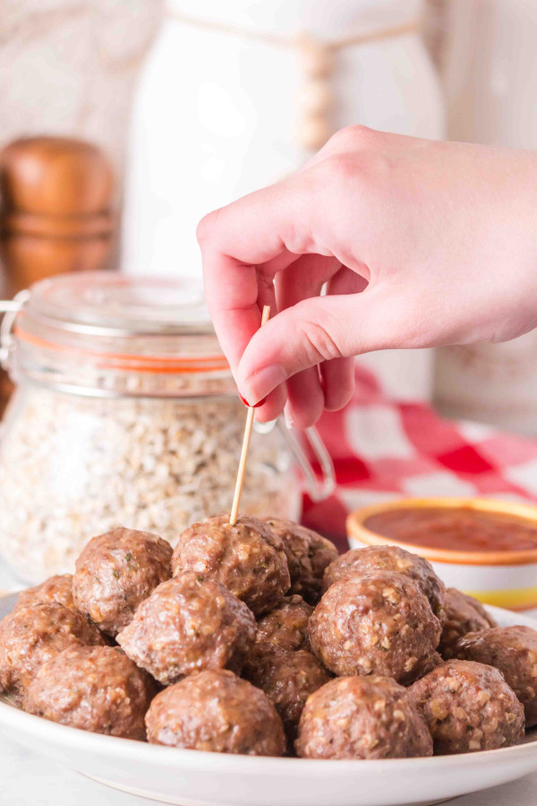 Gluten Free Meatballs with Oatmeal