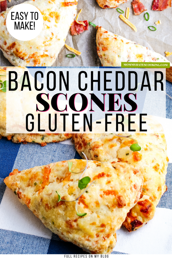 gluten-free bacon cheddar scones