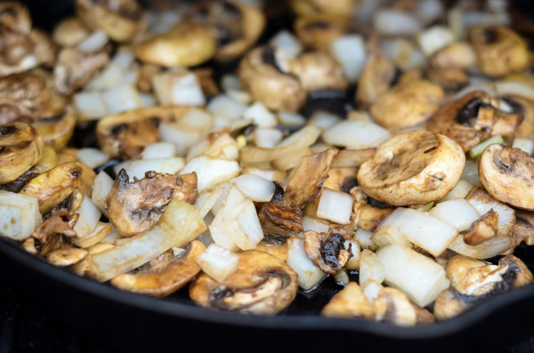 pellet grill balsamic mushrooms