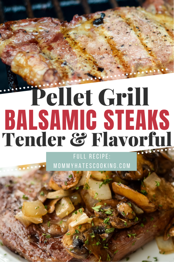 pellet grill balsamic steaks