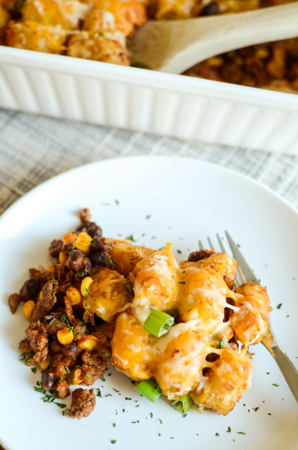 Tater Tot Taco Casserole