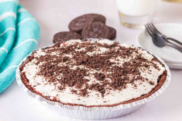 gluten free no bake oreo pudding pie