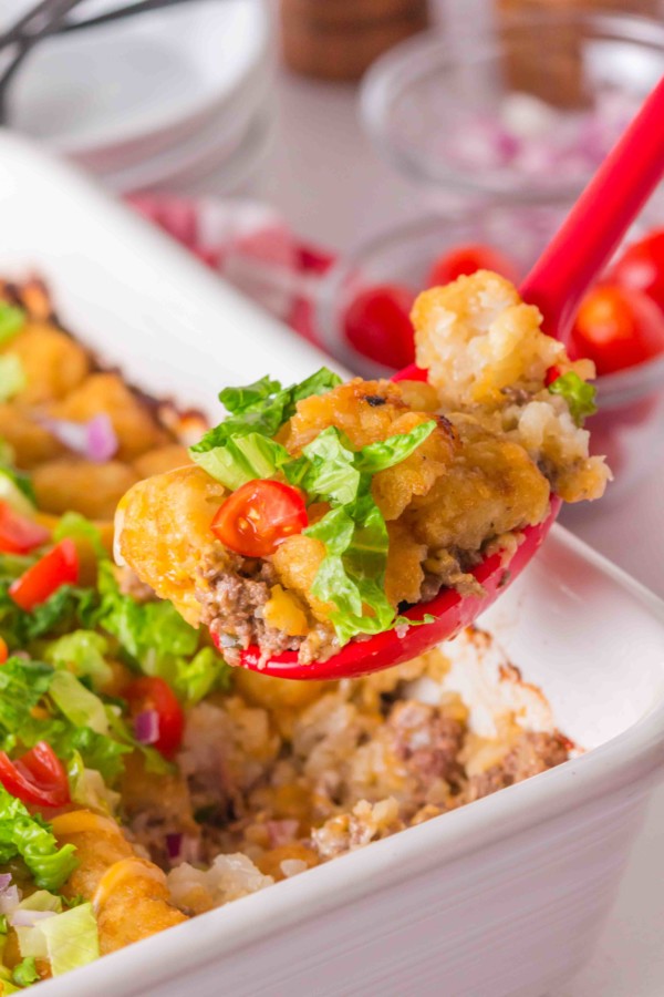 big mac tater tot casserole