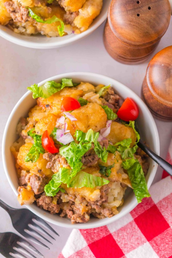 big mac tater tot casserole