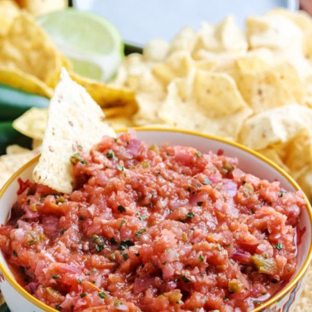 smoked salsa on pellet grill